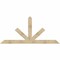 Ekena Millwork Saratoga Rough Sawn Timber Gable Bracket, Douglas Fir, 96"W x 44"H x 2"D x 6"F, 11/12 Pitch GBW096X44X0206SAR00RDF - alternate 1